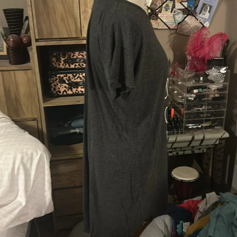 Coffee Completes Me Gray Nightgown - XL - Picture 2 of 4